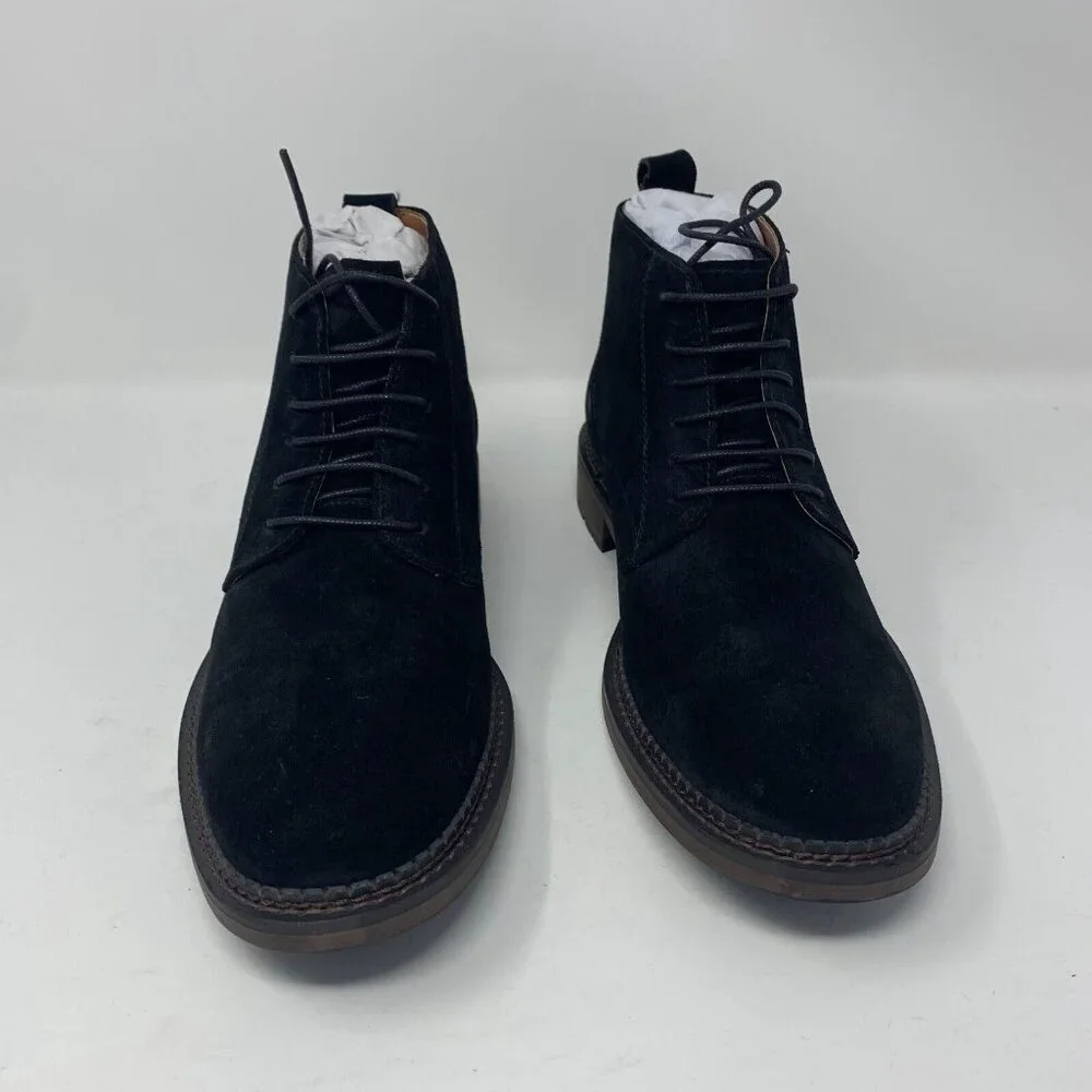Vintage Foundry Co. Otto VF1541 Chukka Boots Men 8.5 Black Leather Lace Up S0677
